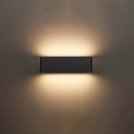 Aplique Pared Bidireccional LED Negro 2x4W
