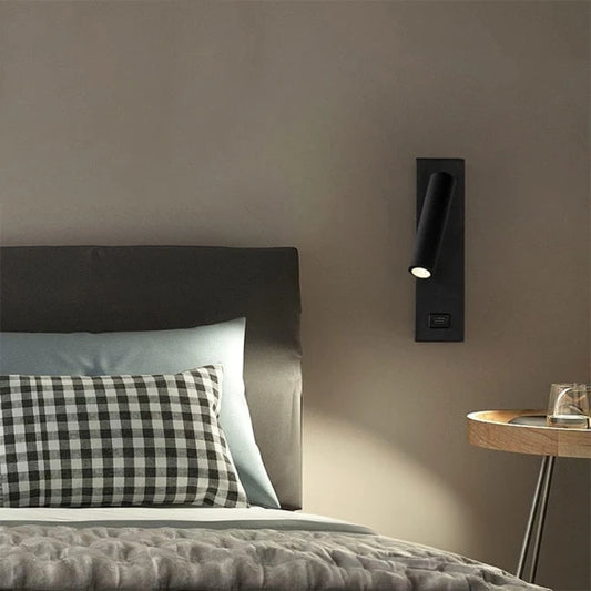 Aplique Pared LED Negro Tipo Spot 3W