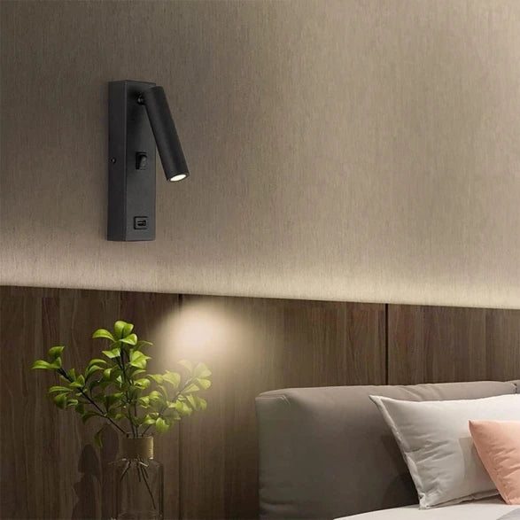 Aplique Pared LED Negro Tipo Spot 3W