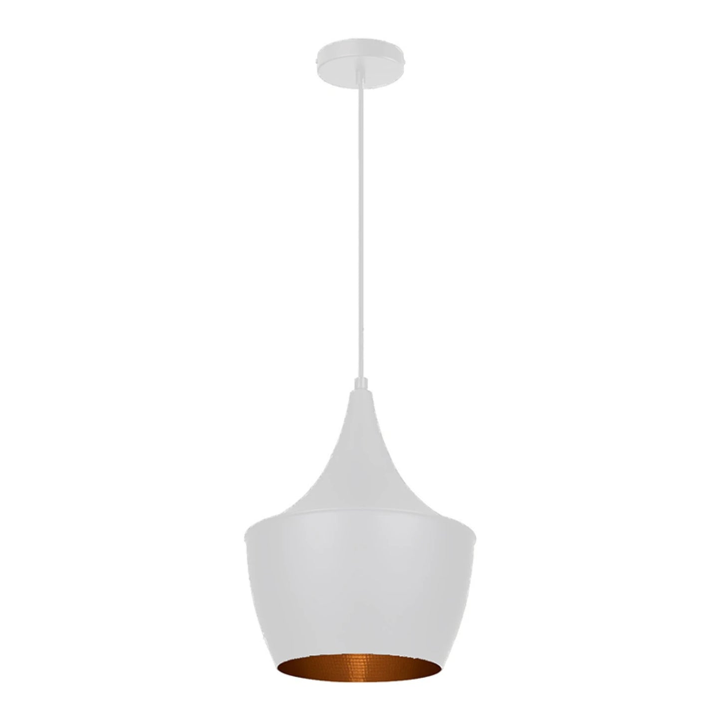 Lámpara Colgante ARTEFACTO CAMPANA DECORATIVA GEISHA 2 BLANCA