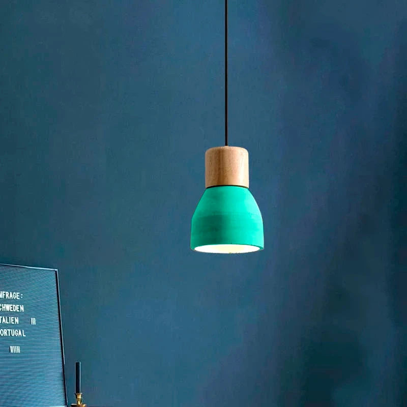 ARTEFACTO COLGANTE DECORATIVO CALIZA 5 VERDE