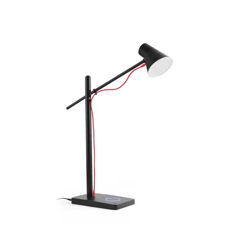 Lámpara de Mesa Quebec – Negra con Cable Rojo