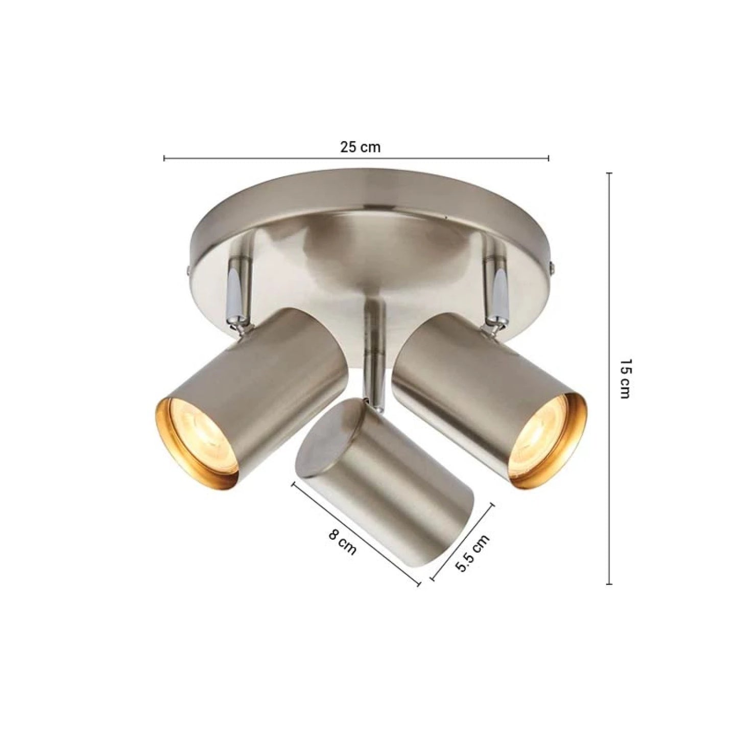 ARTEFACTO LETICIA ADOSAR CIRCULAR ORIENTABLE (X3) - ALUMINIO