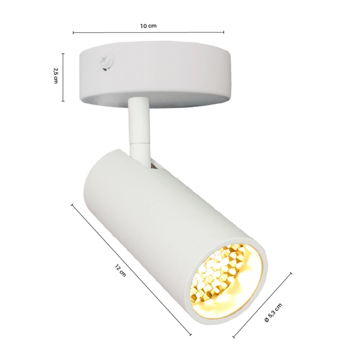 ARTEFACTO LONG LETICIA ADOSAR ORIENTABLE - BLANCO