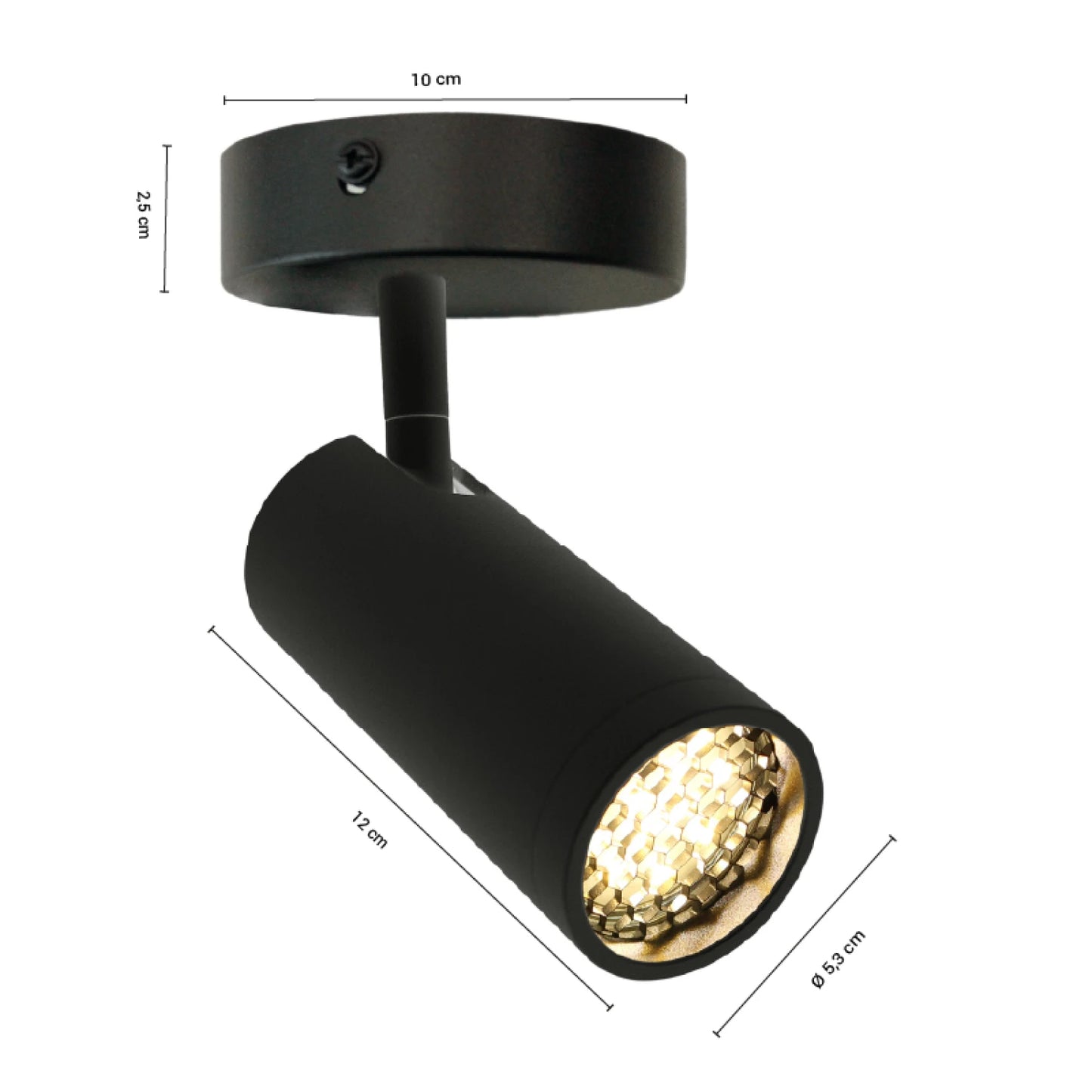 ARTEFACTO LONG LETICIA ADOSAR ORIENTABLE - NEGRO