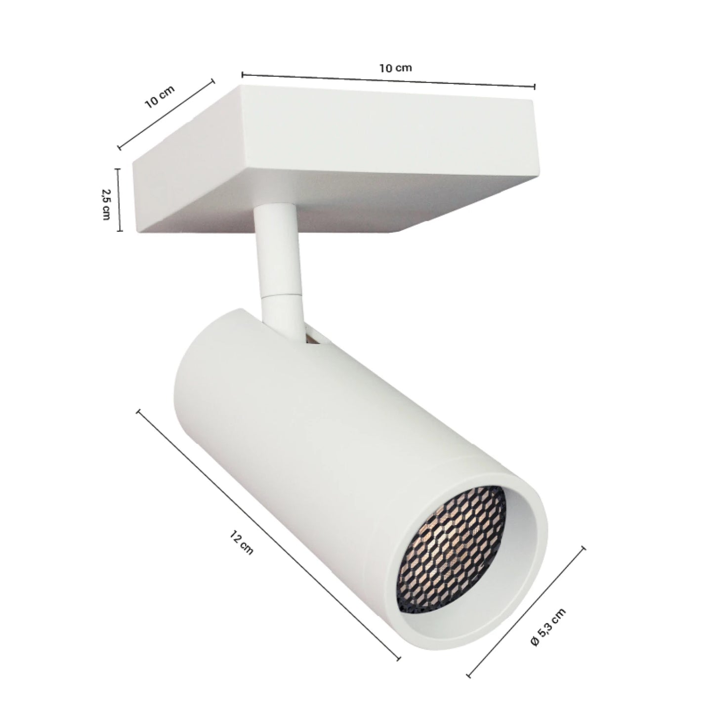 ARTEFACTO LONG LETICIA SQUARE ADOSAR ORIENTABLE - BLANCO
