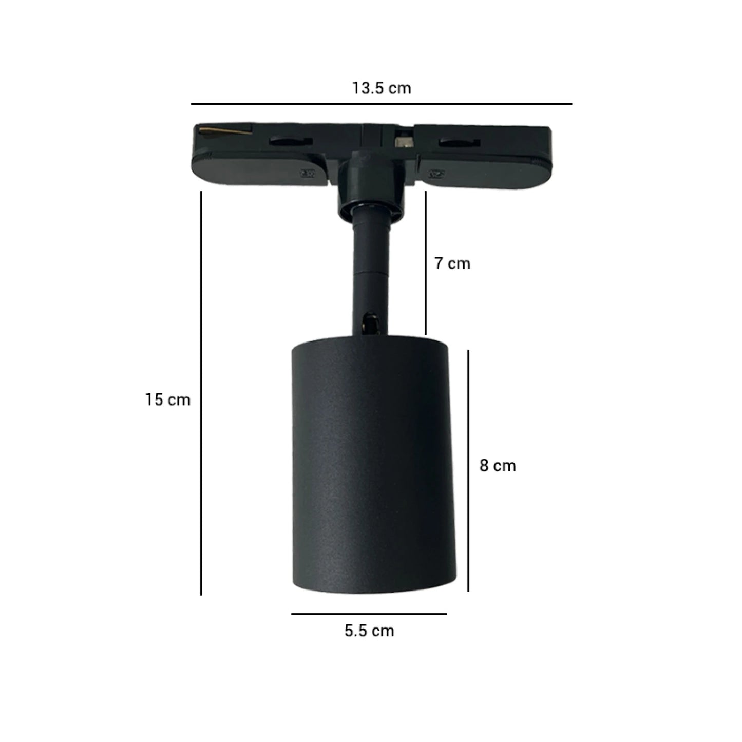 ARTEFACTO TRACK LIGHT LETICIA ORIENTABLE NEGRA