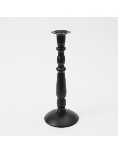 CANDELABRO METAL NEGRO 26 CMS