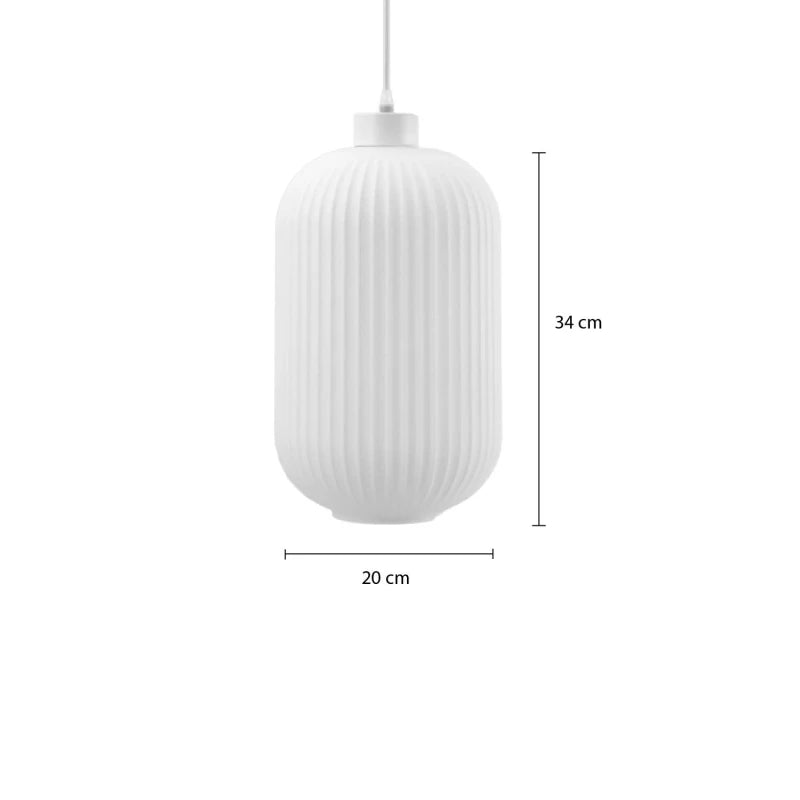 ARTEFACTO COLGANTE DECORATIVO PIRCE BIG - BLANCO