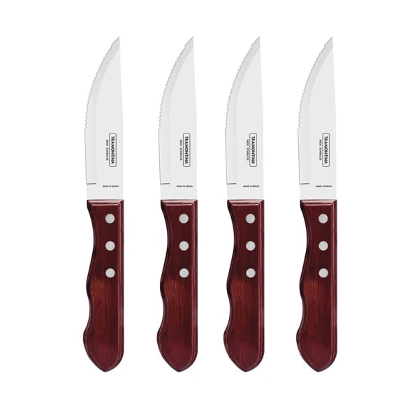CUCHILLO JUMBO ASADO 4 PIEZAS "CHURRASCO"