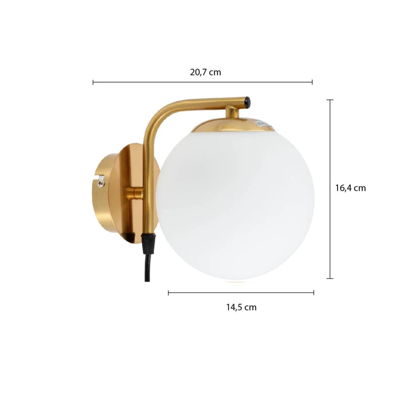 ARTEFACTO DECORATIVO DE PARED SCOPE - DORADO