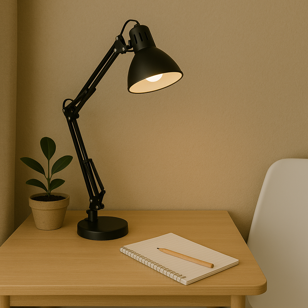 Portátil de Mesa Negra 1xE27 "Firmo"