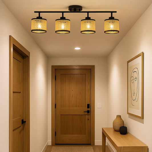 ARTEFACTO DECORATIVO DE TECHO DOBLE ORLANDO - WOOD