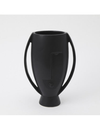 FLORERO COPA 16X11X25CMS NEGRO