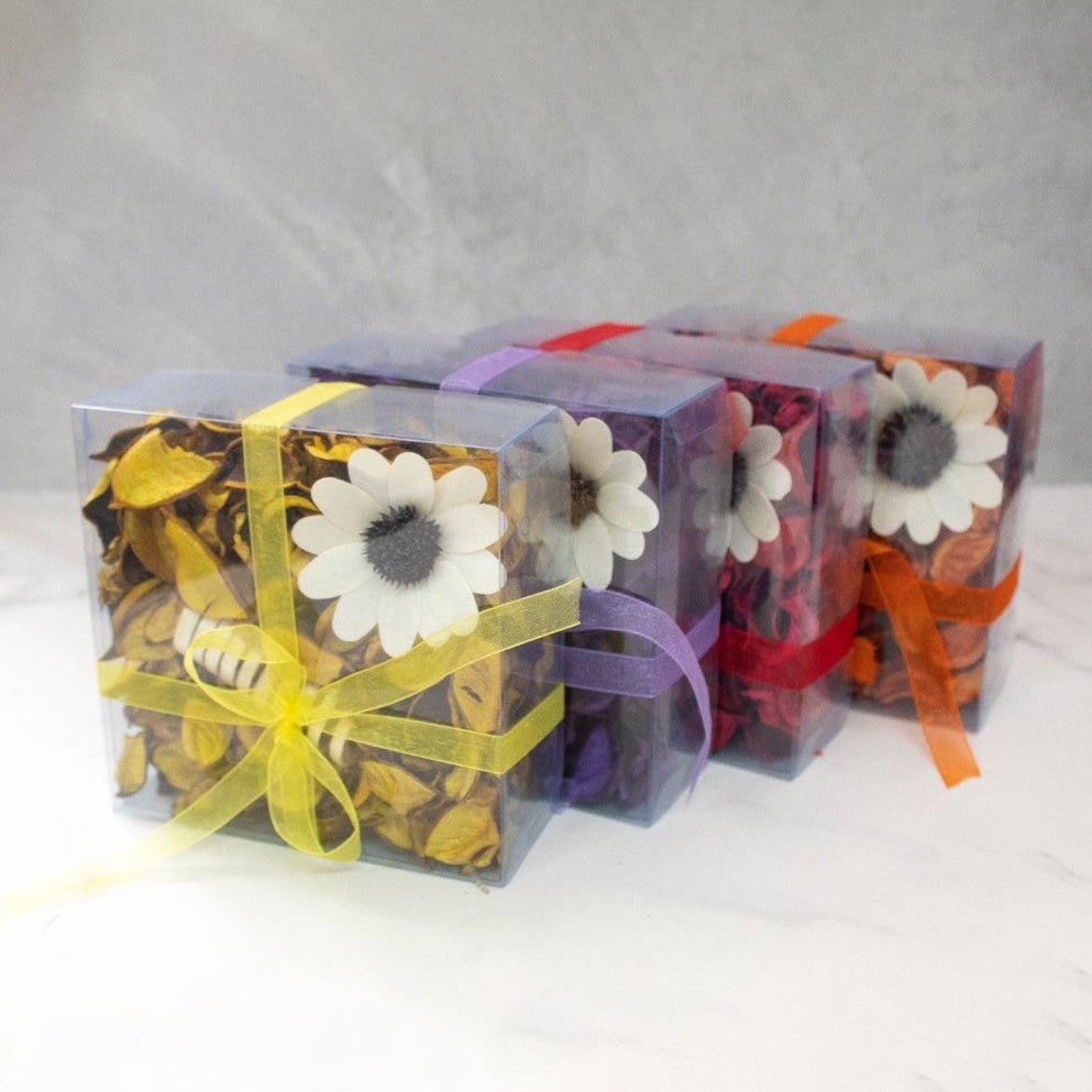 FLORES SECAS CAJA MICA 14X14X5CM 150GR