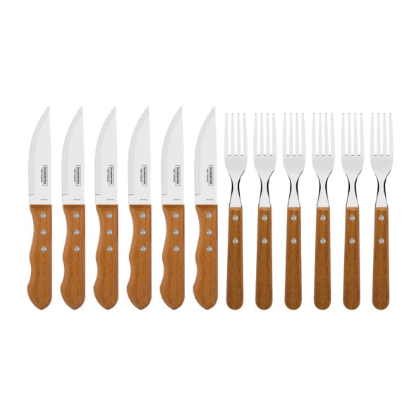 JUEGO ASADO JUMBO 12 PZAS. "CHURRASCO"