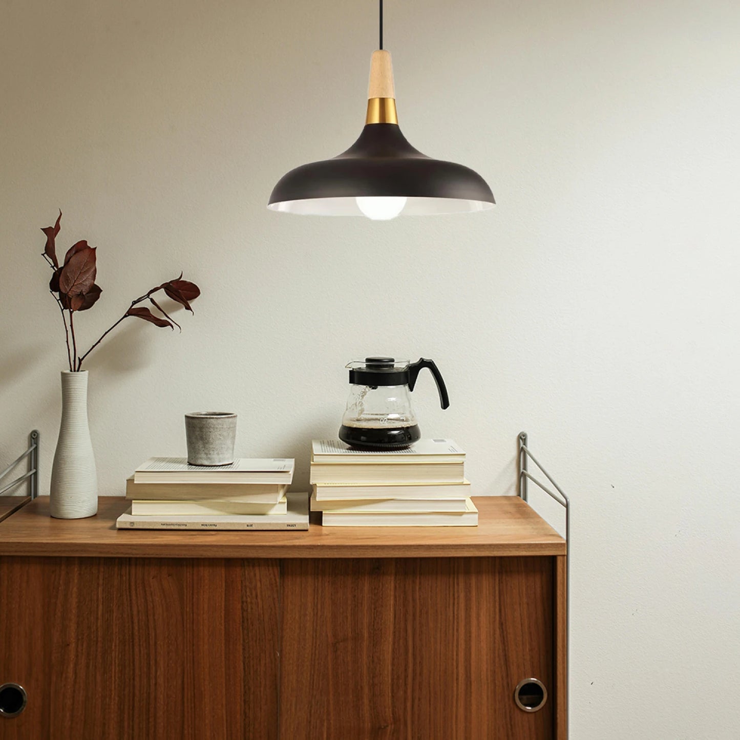 ARTEFACTO COLGANTE DECORATIVO MELBOURNE 35CM - NEGRO