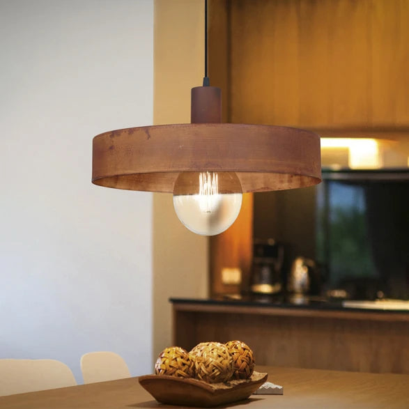 Colgante Pantalla Metal Óxido en Tendencia 1xE27 300mm