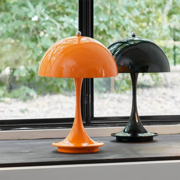 Lámpara de mesa hongo inalám con USB cálida