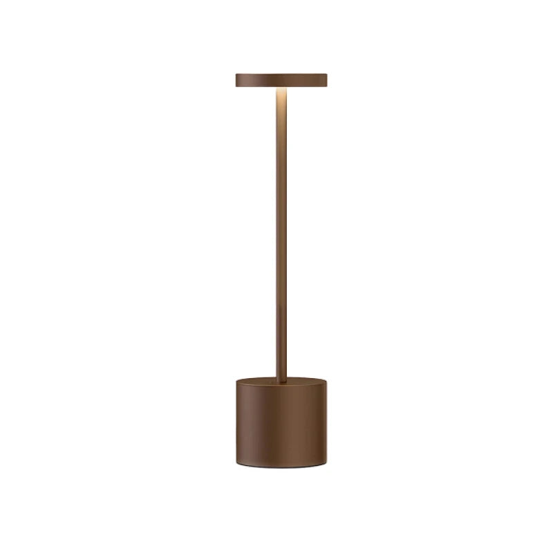 LAMPARA DE MESA PANAMA RECARGABLE DIMM - BROWN