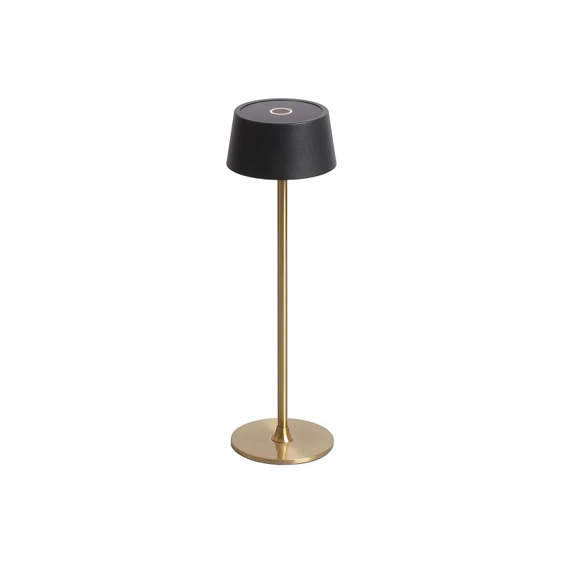 LAMPARA DE MESA RECARGABLE EVERTON DIMM - BLACK