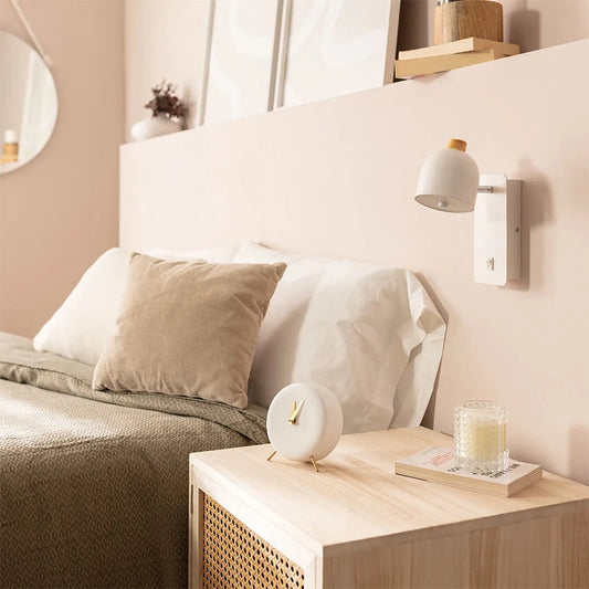 ARTEFACTO PARA PARED BOLTON BLANCO