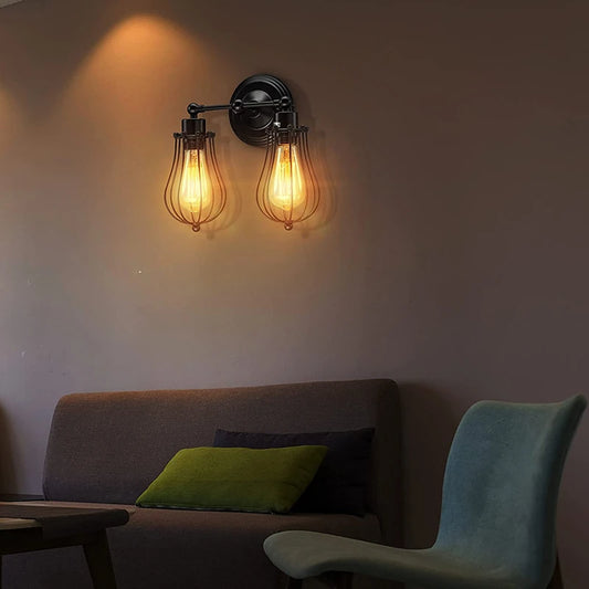 ARTEFACTO PARED/ TECHO VINTAGE SPAIN DOBLE