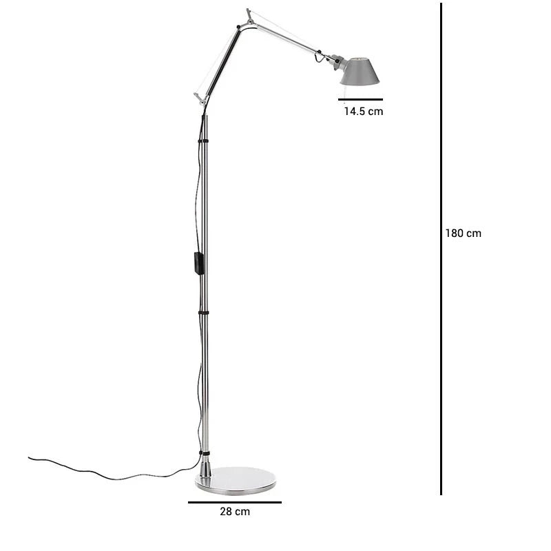 ARTEFACTO DECORATIVO DE PIE CHARLOTTE - GRIS