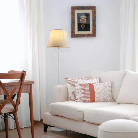 Portátil de Pie Metal Blanco Pantalla Textil