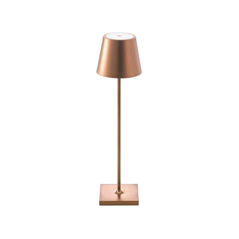 LAMPARA DE MESA ROGER RECARGABLE DIMM - BRONZE