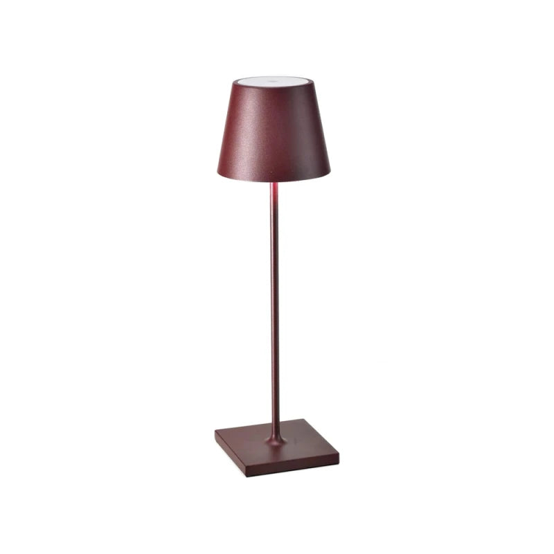 LAMPARA DE MESA ROGER RECARGABLE DIMM - RED WINE