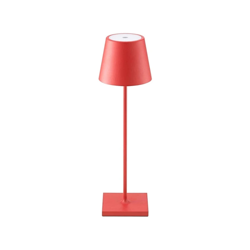 LAMPARA DE MESA ROGER RECARGABLE DIMM - RED