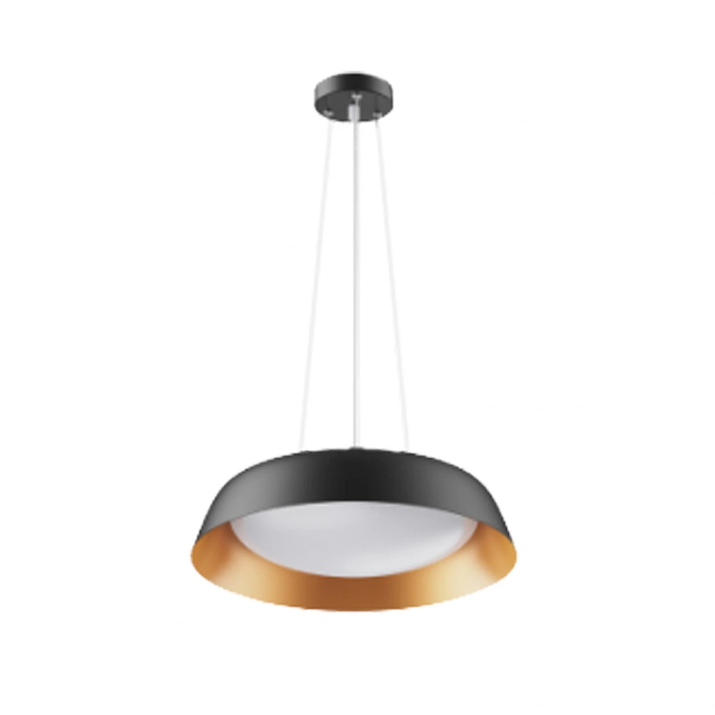 Luminaria colgante decorativa dimerizable Harley CCT 25W en negro