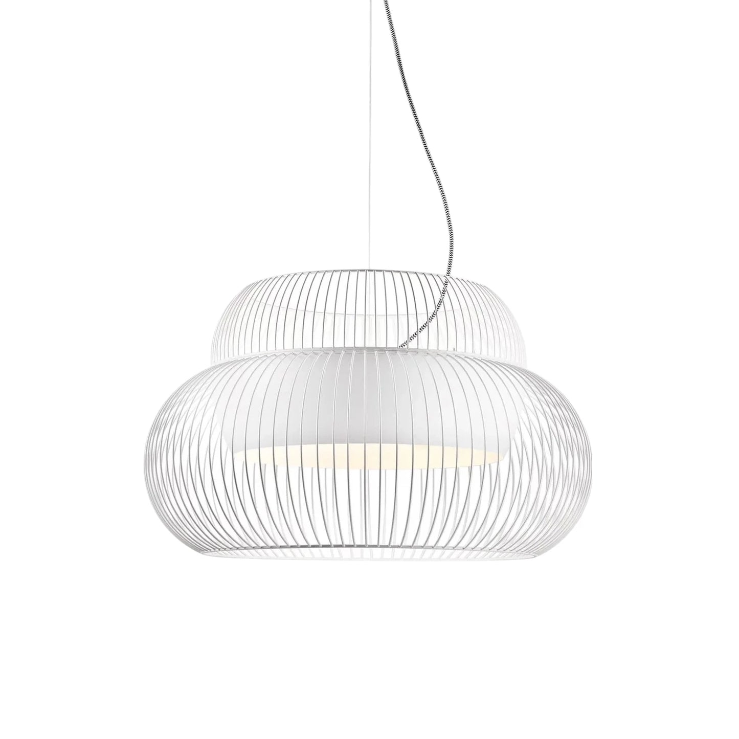 Artefacto colgante decorativo Sabina en color blanco