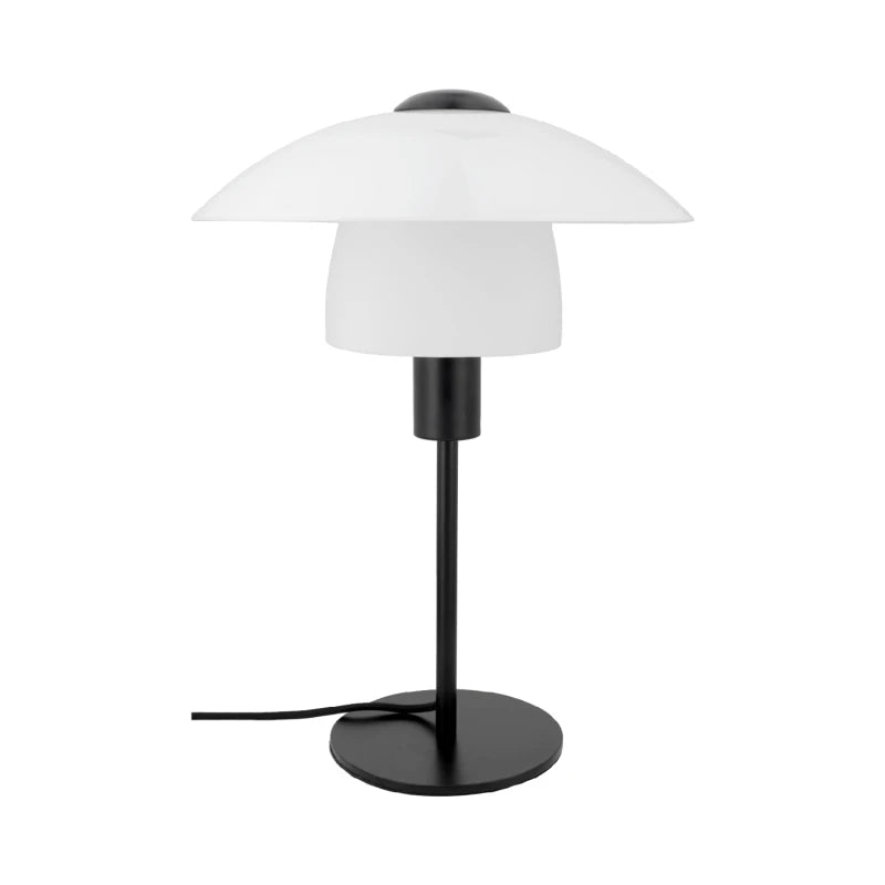 Lámpara de Mesa Tulip – Blanco & Negro Minimalista