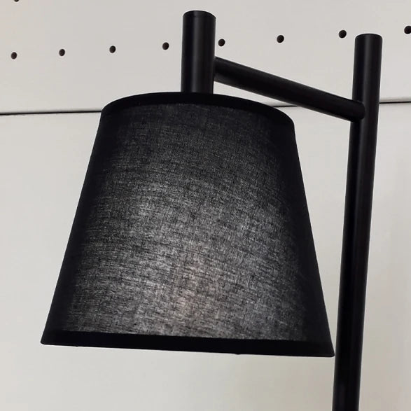 Lámpara de Mesa Portátil de Metal con Pantalla Negra Mate