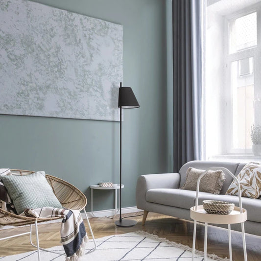 Portátil de Pie Acero Negro con Pantalla