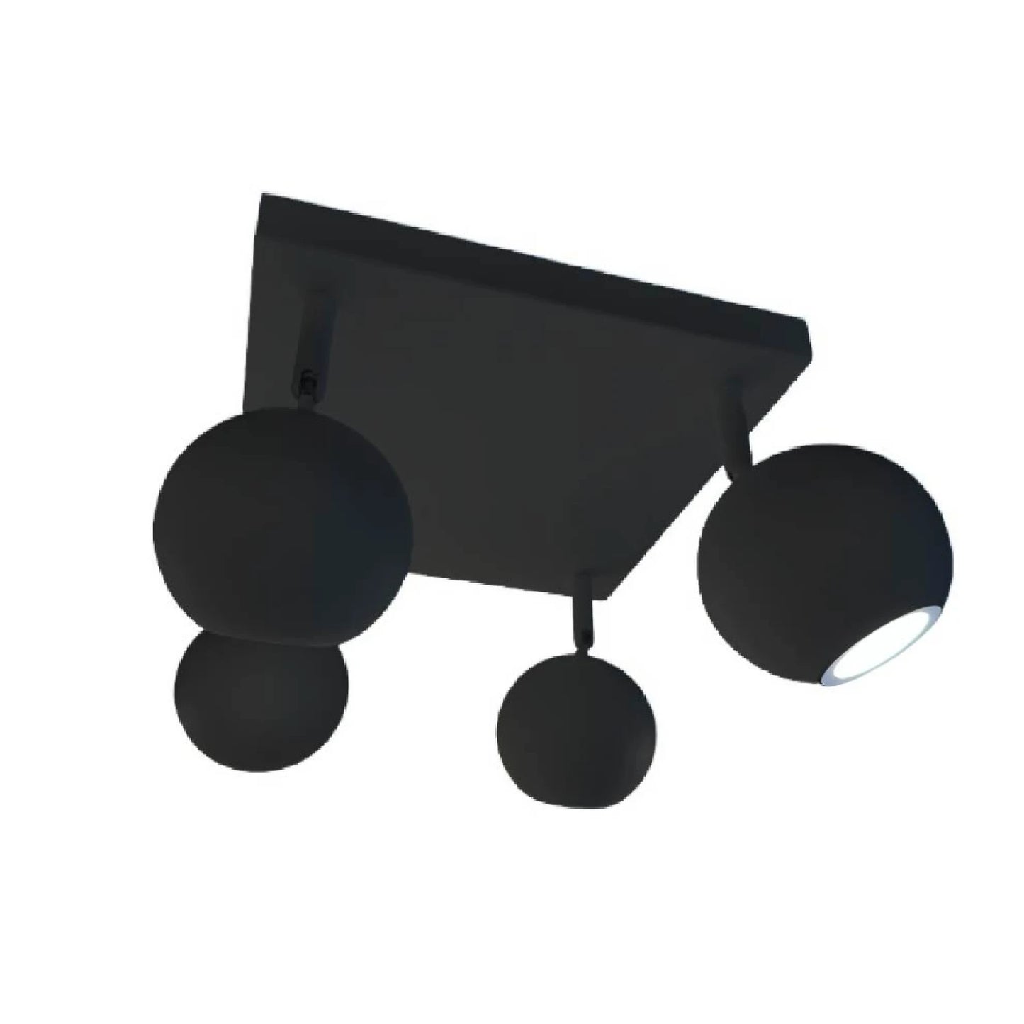 ARTEFACTO DECORATIVO DE ADOSAR SAN NICOLAS CUADRADO X4 - BLACK