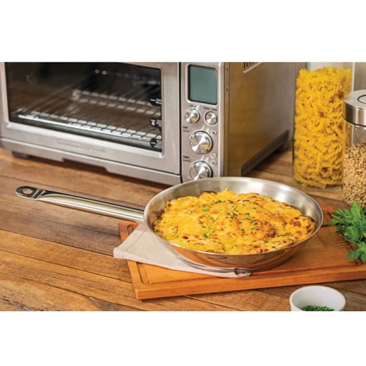 SARTEN ACERO INOX. 30CM 2.9 LTS "PROF"