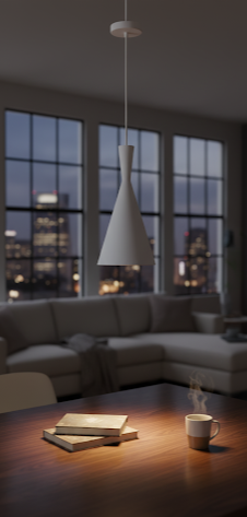 ARTEFACTO CAMPANA DECORATIVA GEISHA 1 BLANCA