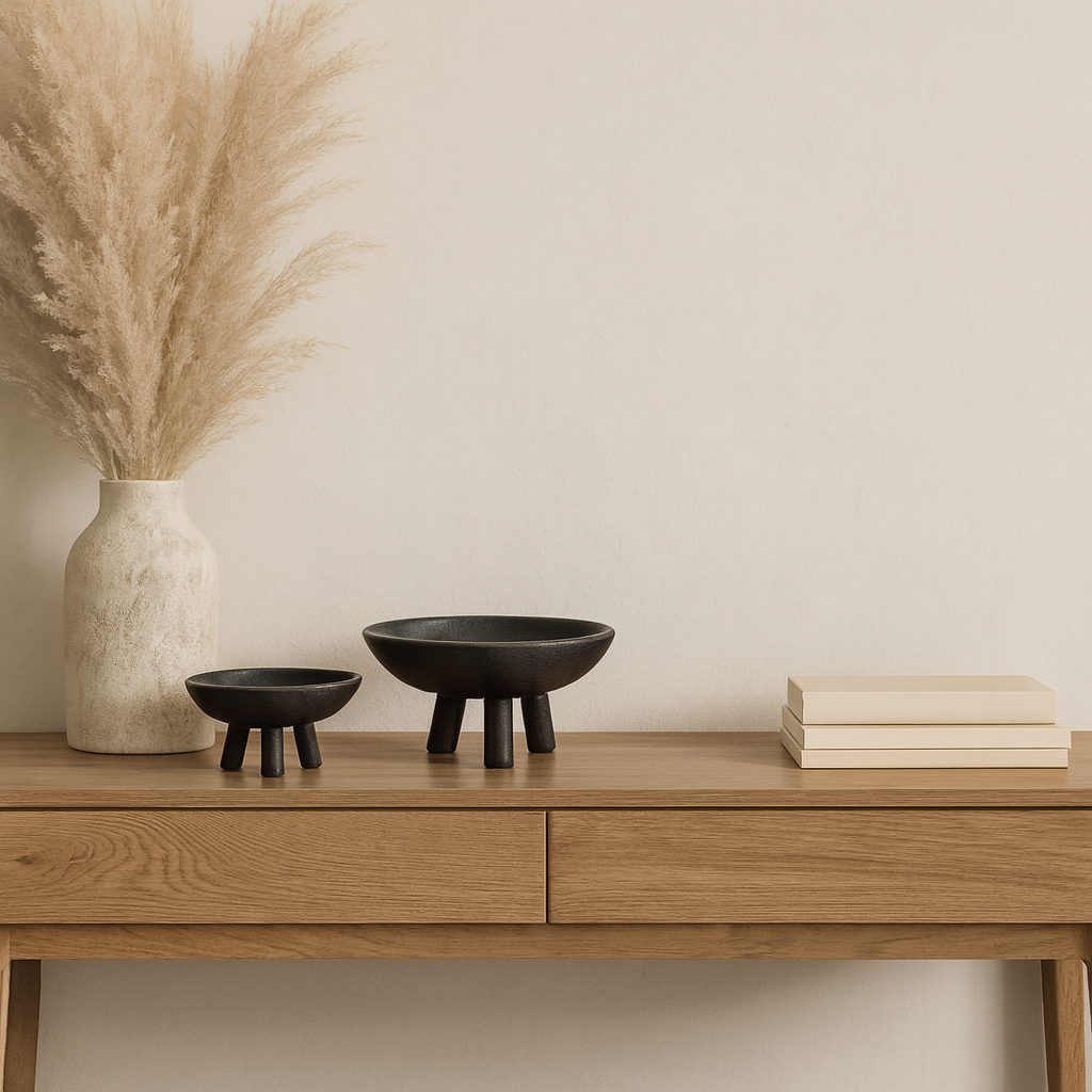 SET 2 BOWLS 30x30x15CM MADERA