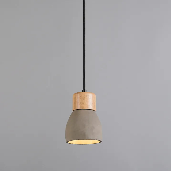 Colgante Claro de Concreto/Madera