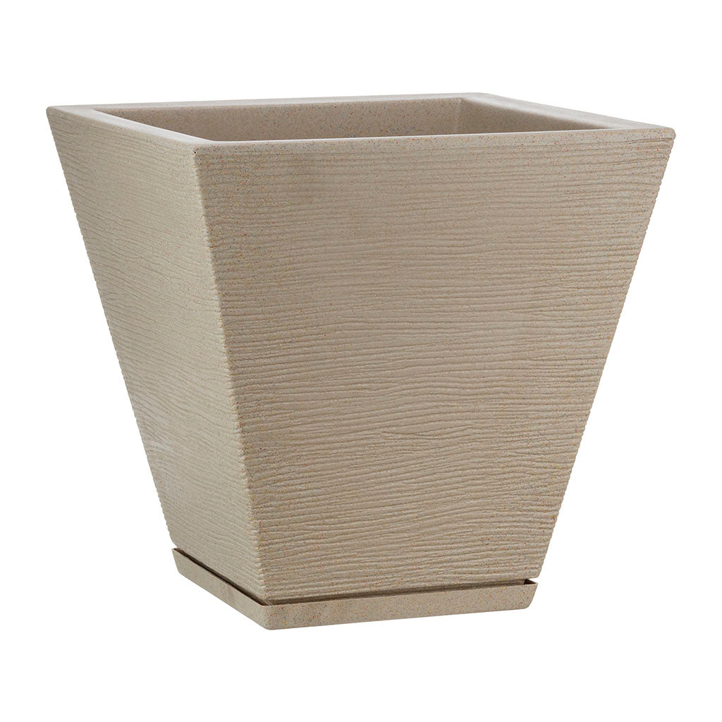 MACETA 29X34CM ZURIQUE GRAPHITO EFECTO PIEDRA BEIGE