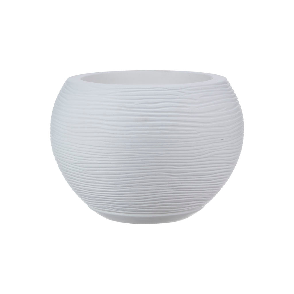 MACETA 27X24CM FLORENCA SISAL BLANCA