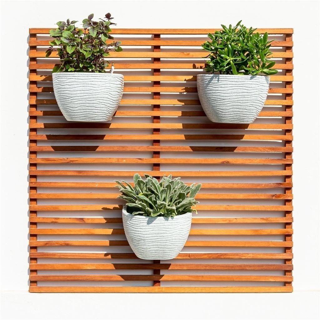 MACETA PARA PARED 21X17CM SISAL BLANCA