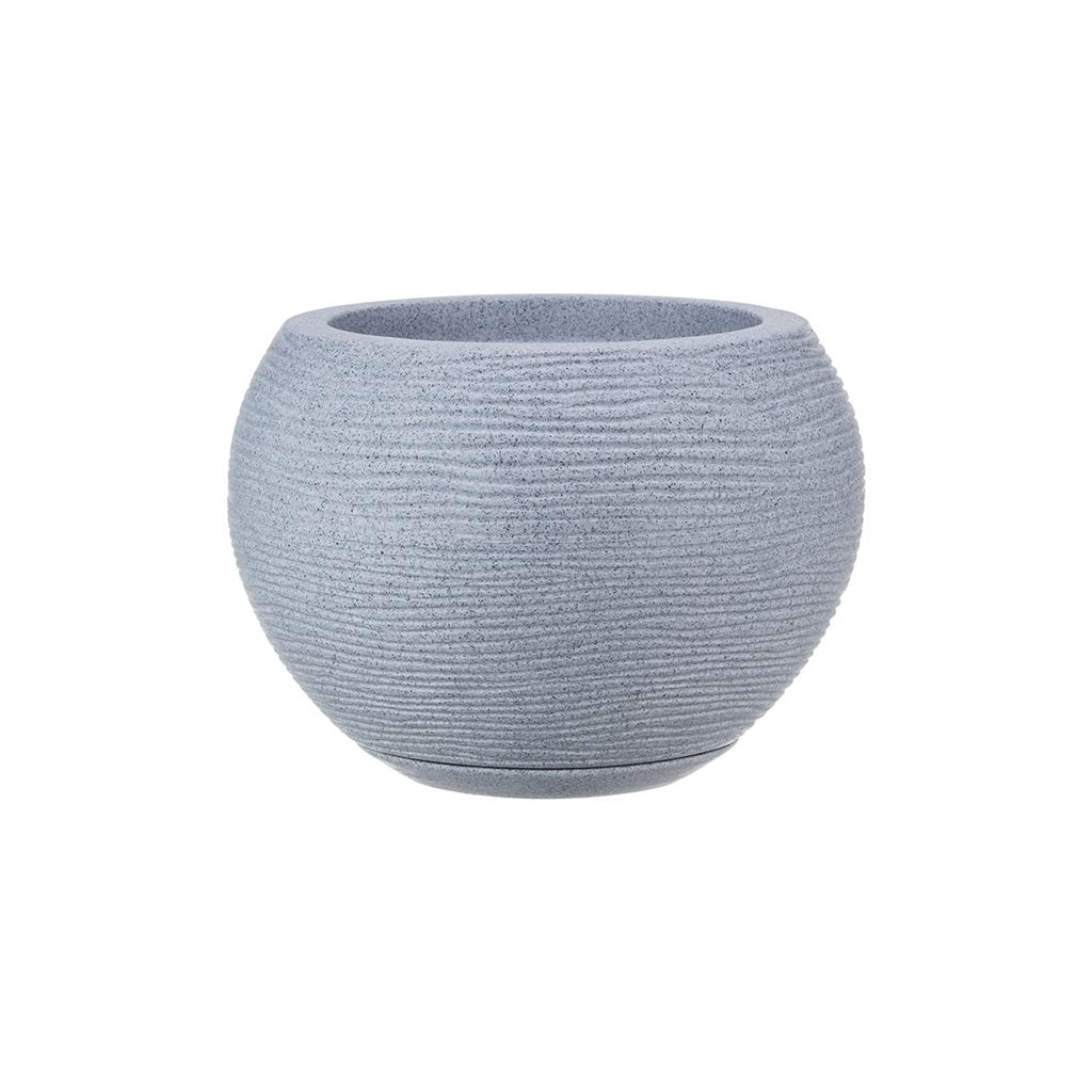 MACETA 17X19CM FLORENCA SISAL EFECTO PIEDRA GRIS