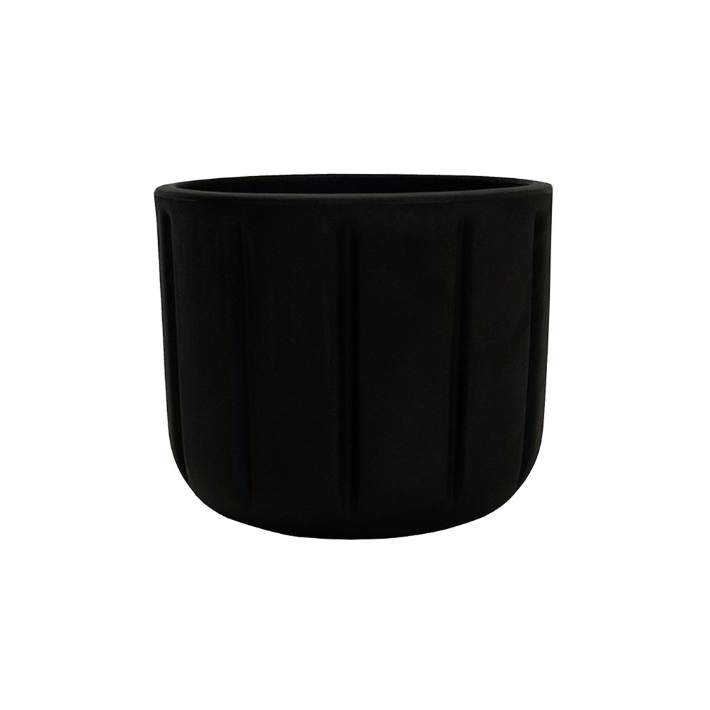 MACETA 15X15CM SPELLO PILASTRI NEGRA