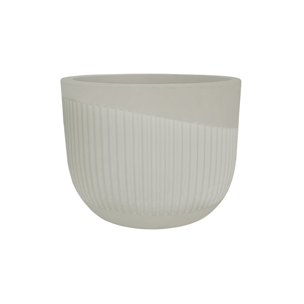 MACETA 15X15CM SPELLO RISCHIO BLANCA