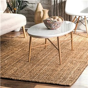ESPECTACULAR ALFOMBRA DE YUTE 120x160CM NATURAL