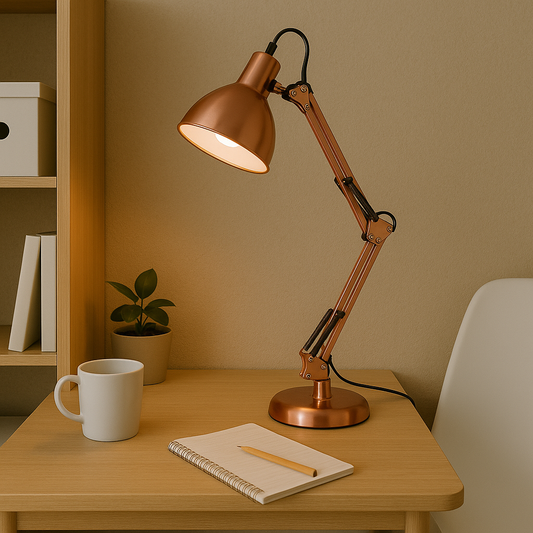 Portátil de Mesa Cobre 1xE27 71cm "Borgillio"